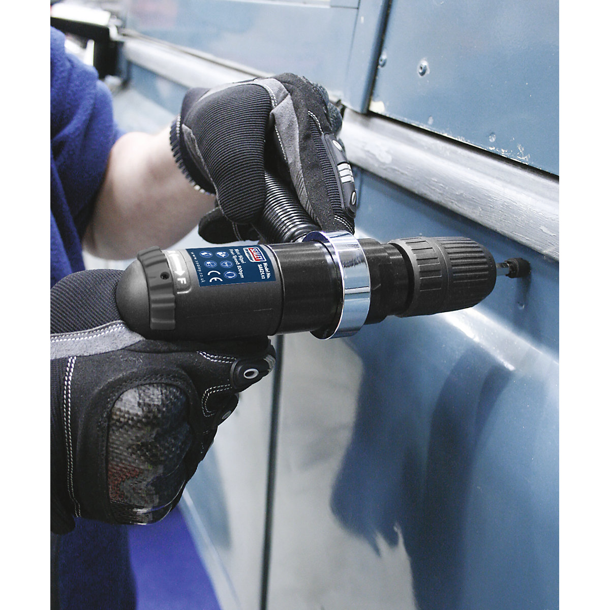 Sealey 13mm Diameter Premier Composite Reversible Air Drill with Keyless Chuck (Product illustration 3)-2