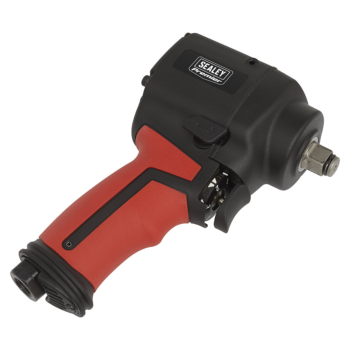 Sealey 1/2"Sq Drive Stubby Twin Hammer Air Impact Wrench (Product illustration 2)-1