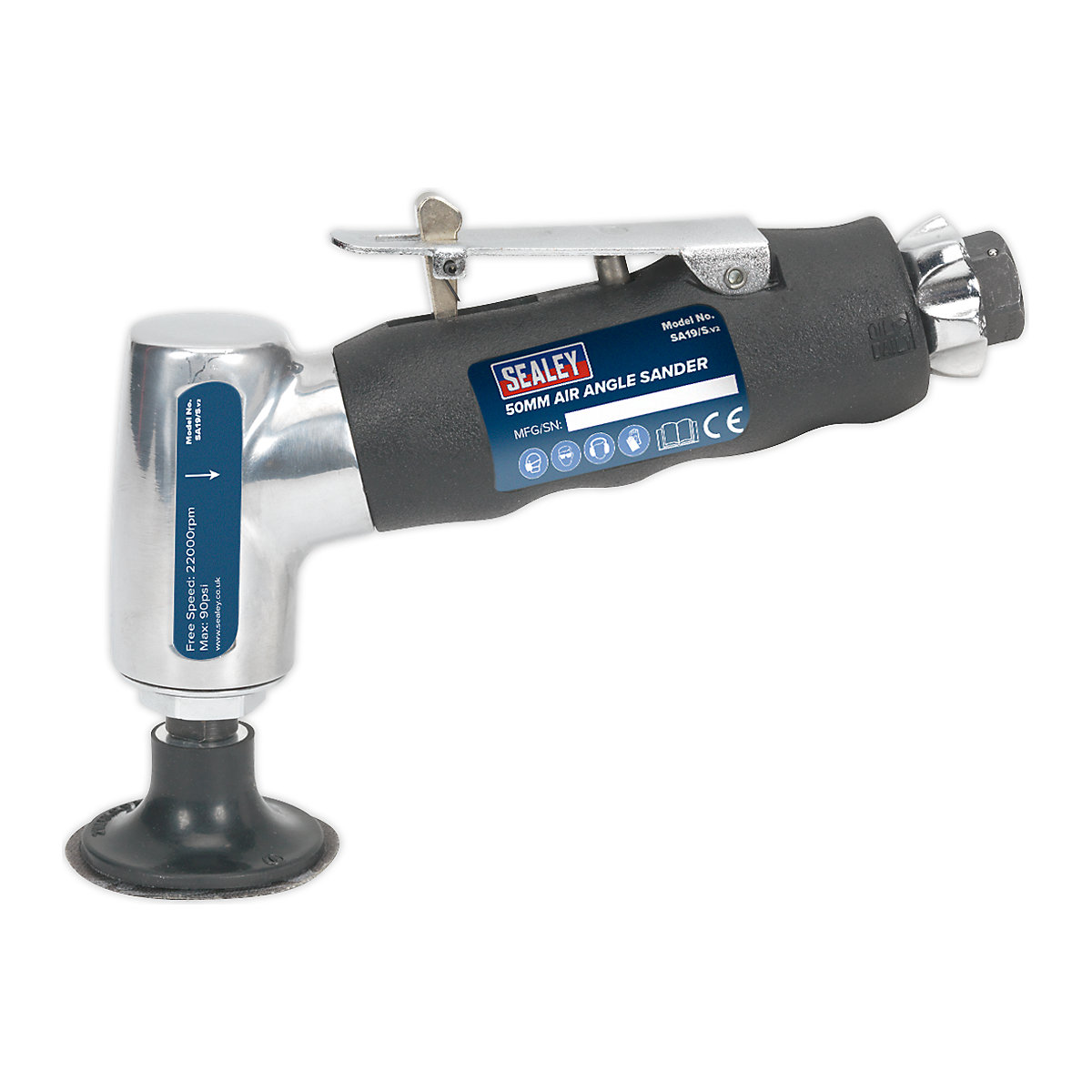 Sealey Air Angle Sander (Product illustration 3)-2