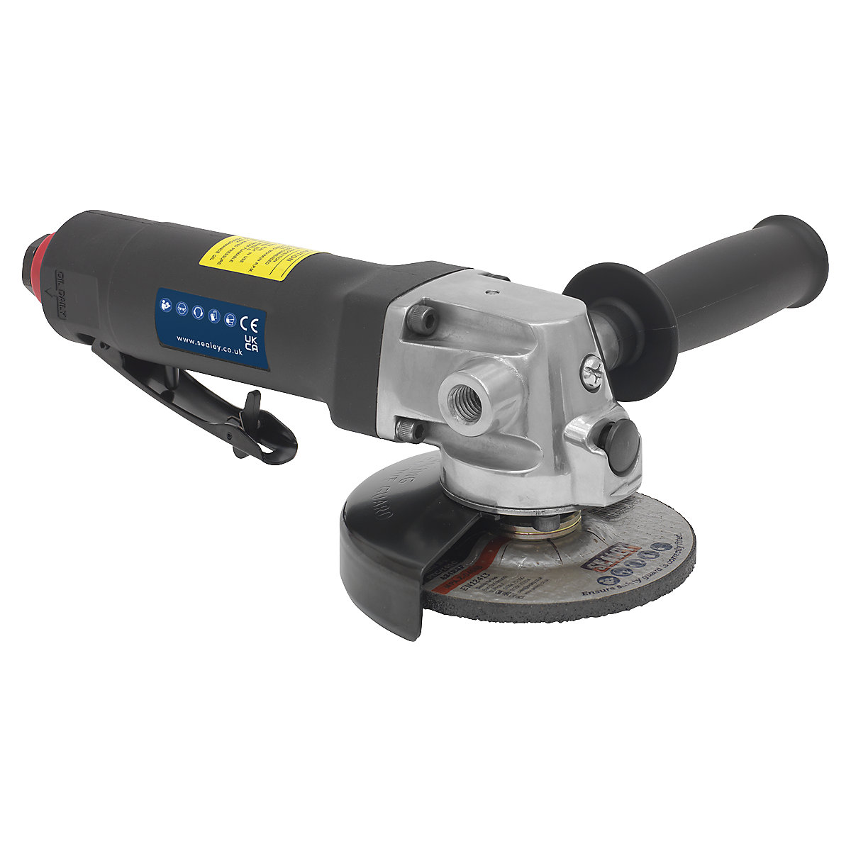 Sealey Composite Housing Air Angle Grinder (Product illustration 2)-1