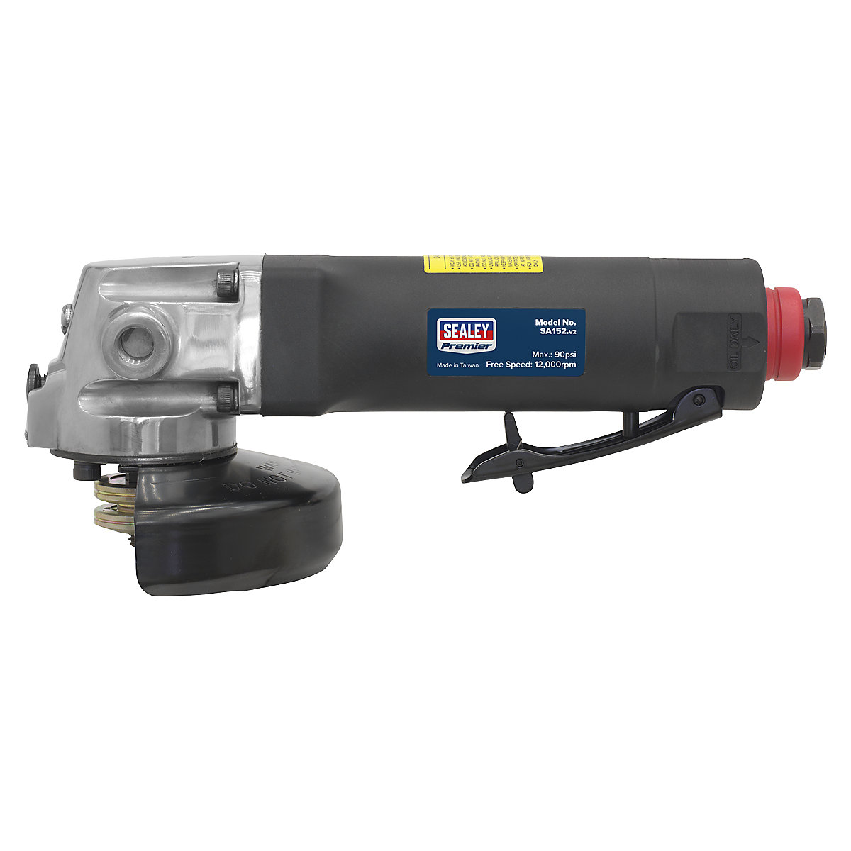 Sealey Composite Housing Air Angle Grinder (Product illustration 3)-2