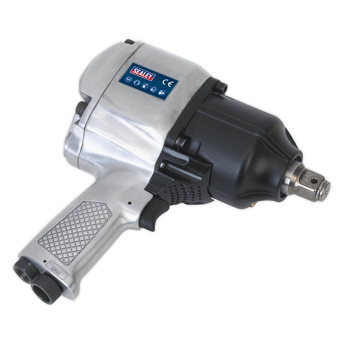 Sealey Pistol Type Air Impact Wrench (Product illustration 2)-1