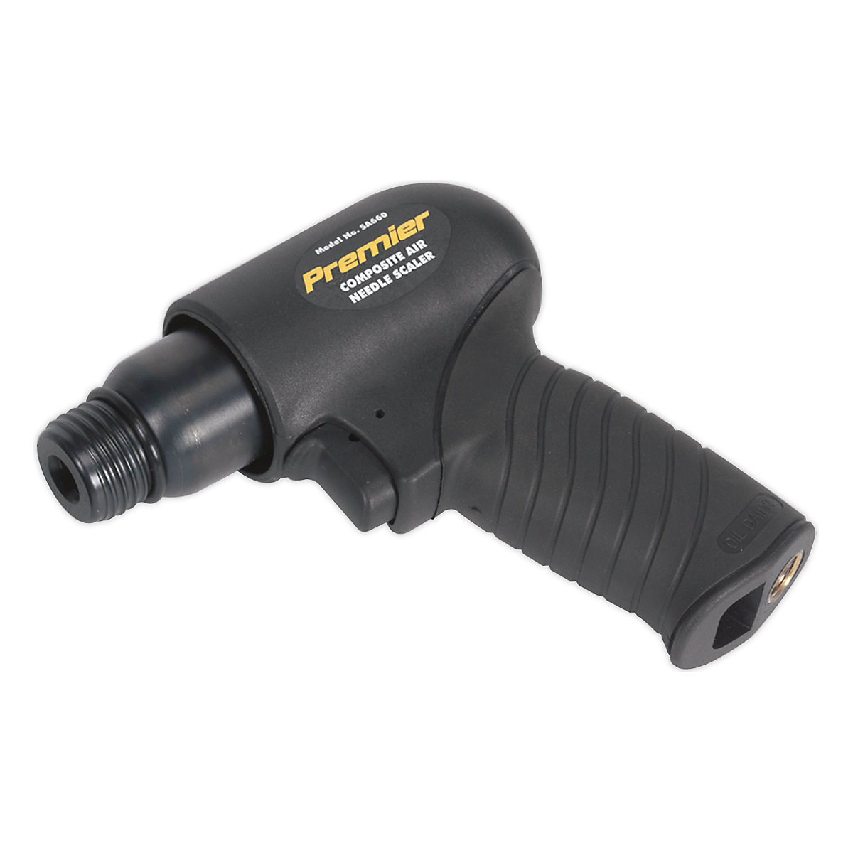 Sealey Pistol Type Composite Air Needle Scaler (Product illustration 2)-1