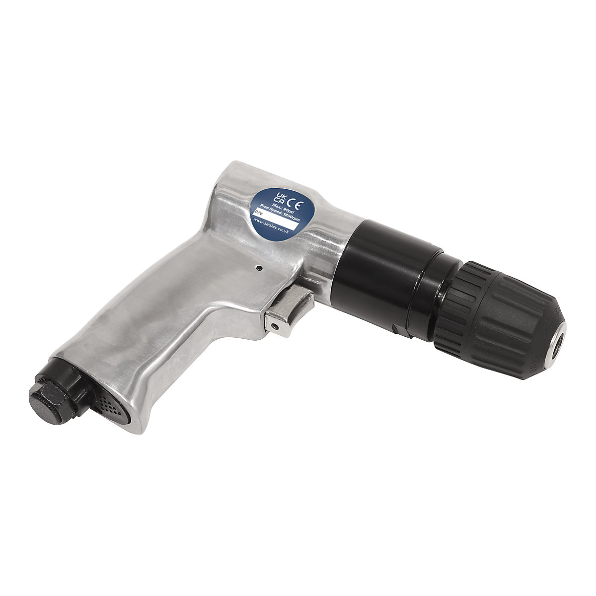Sealey Reversible Air Drill with Keyless Chuck (Product illustration 2)-1