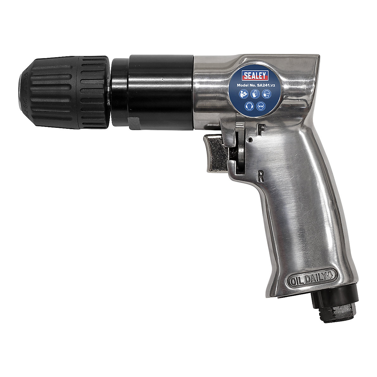 Sealey Reversible Air Drill with Keyless Chuck (Product illustration 3)-2