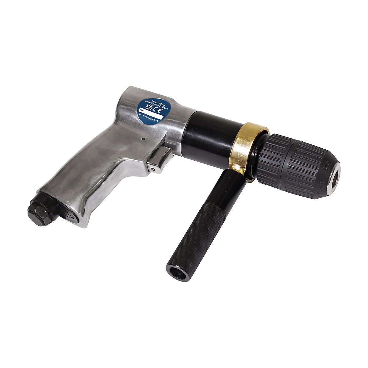 Sealey Reversible Keyless Chuck Air Drill (Product illustration 2)-1