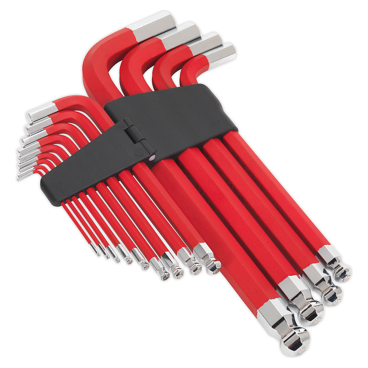 Sealey Premier Anti-Slip Jumbo Ball-End Hex Key Set | 13 Piece (Product illustration 2)-1