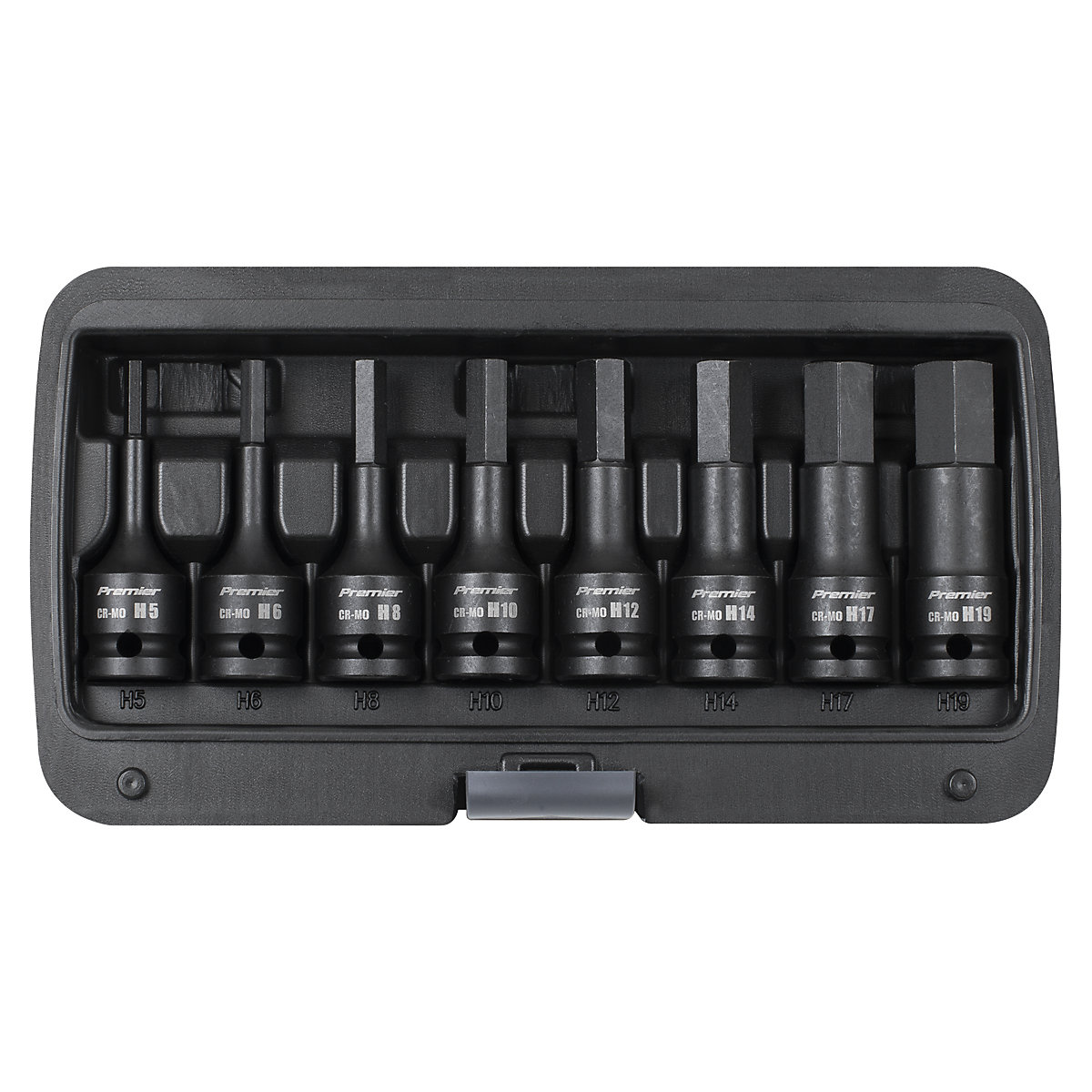 Sealey Premier Hex Impact Socket Bit Set | 1/2"Sq Drive (Product illustration 2)-1