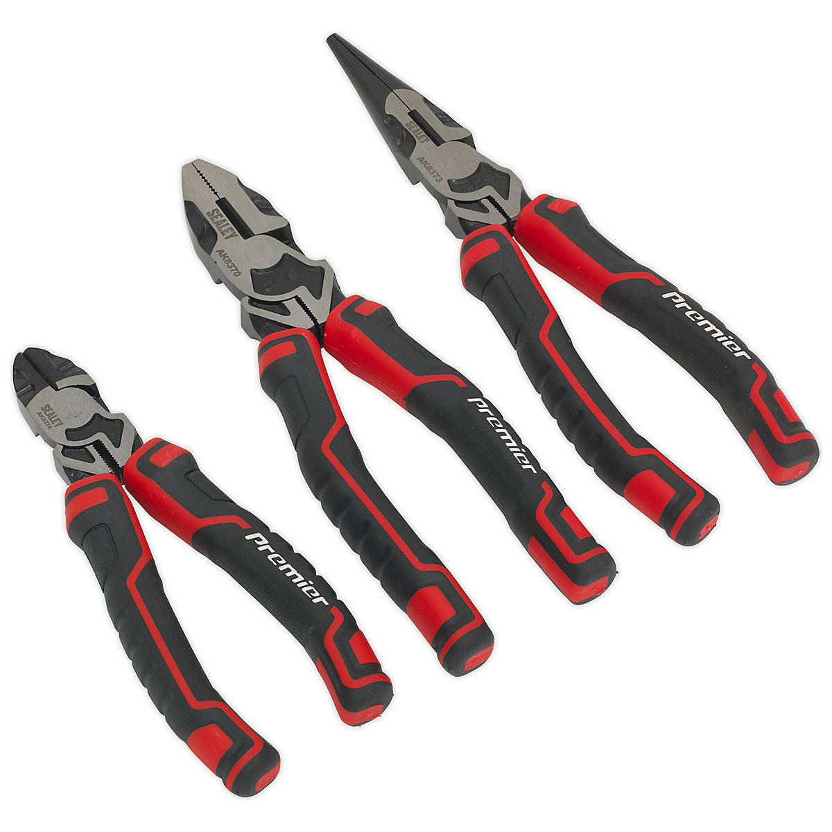Sealey Premier High Leverage Pliers Set | 3 Piece (Product illustration 3)-2