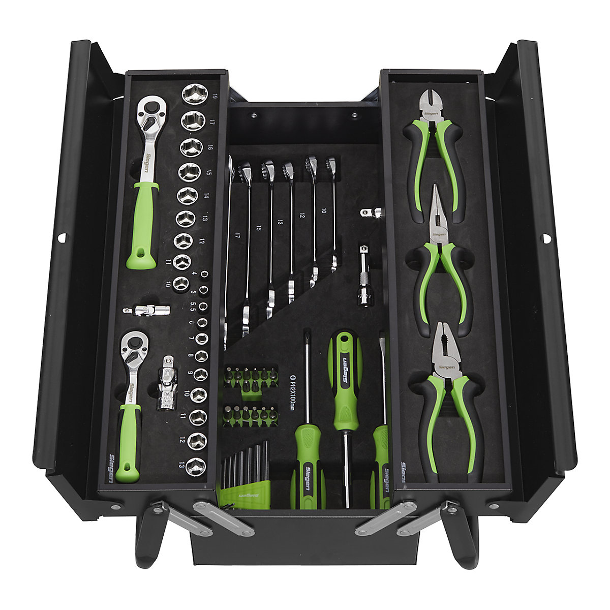 Sealey Siegen Cantilever Toolbox with Tool Kit | 70 Piece (Product illustration 3)-2