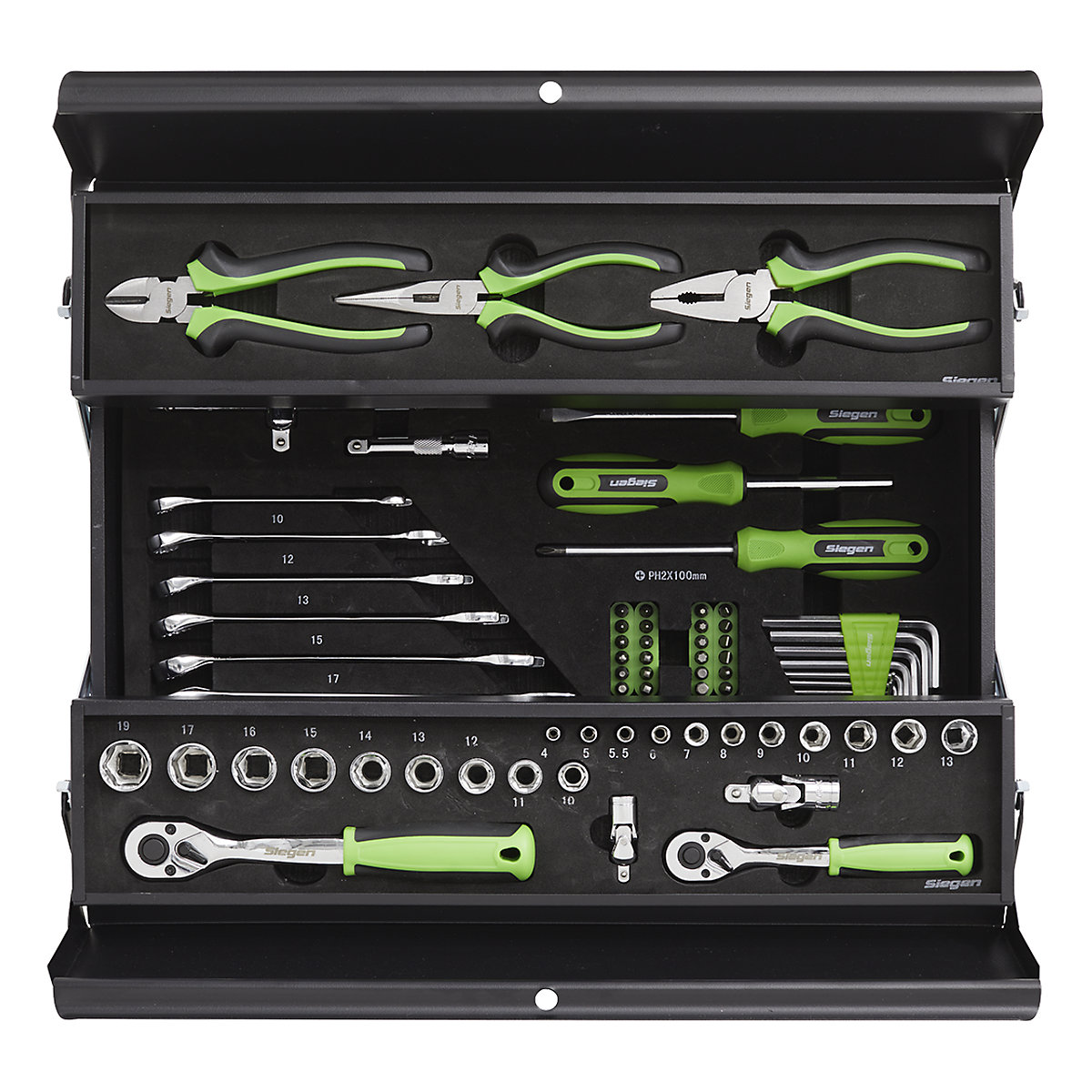 Sealey Siegen Cantilever Toolbox with Tool Kit | 70 Piece (Product illustration 4)-3