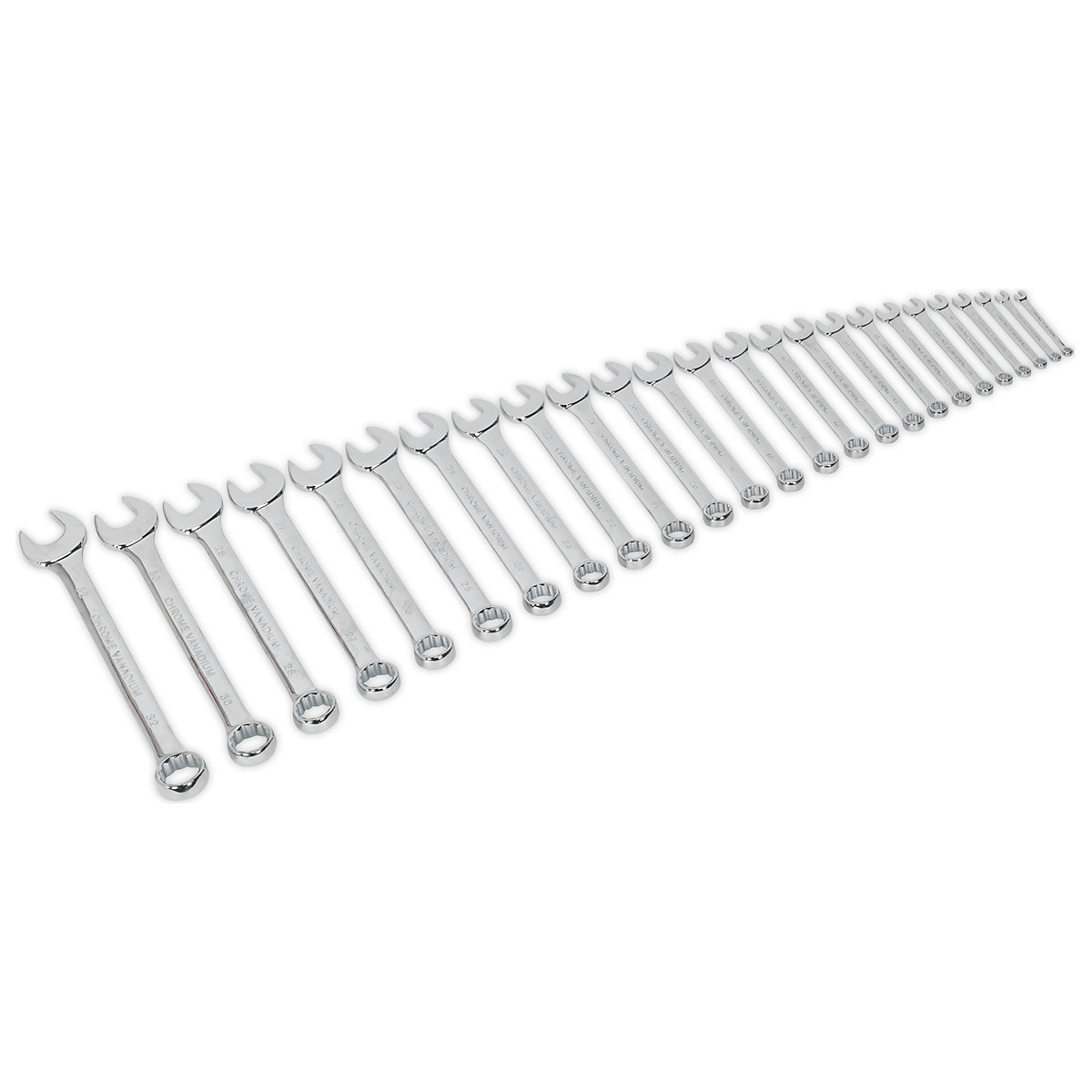 Sealey Siegen Combination Spanner Set | 25 Piece (Product illustration 2)-1