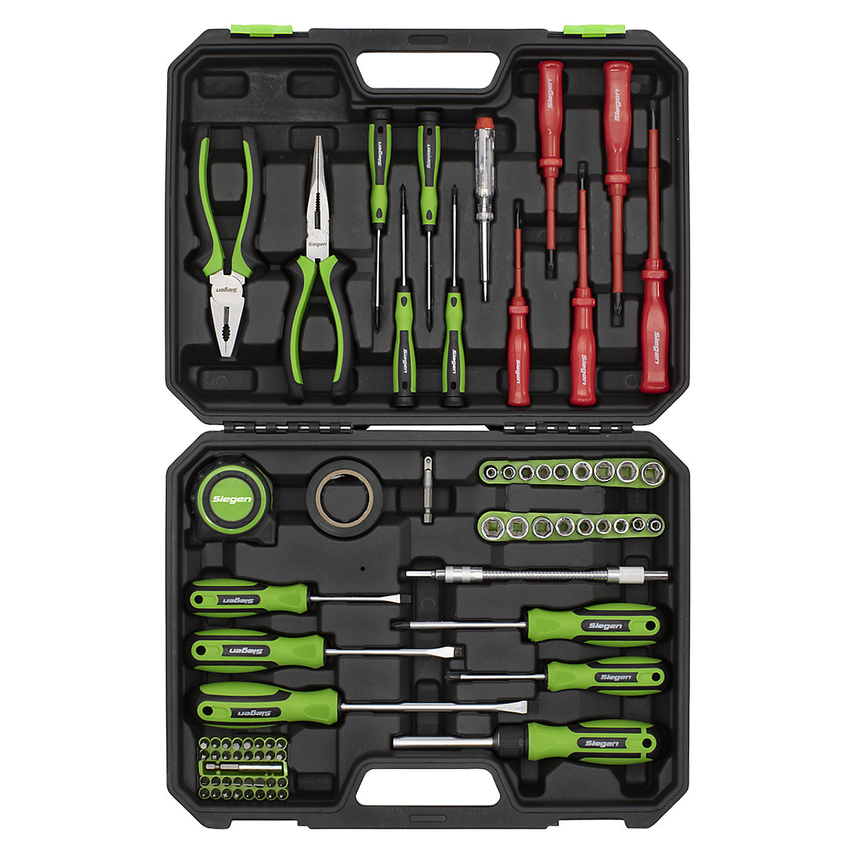 Sealey Siegen Tool Kit with Insulated & Microtip Screwdrivers | 73 Piece (Product illustration 3)-2
