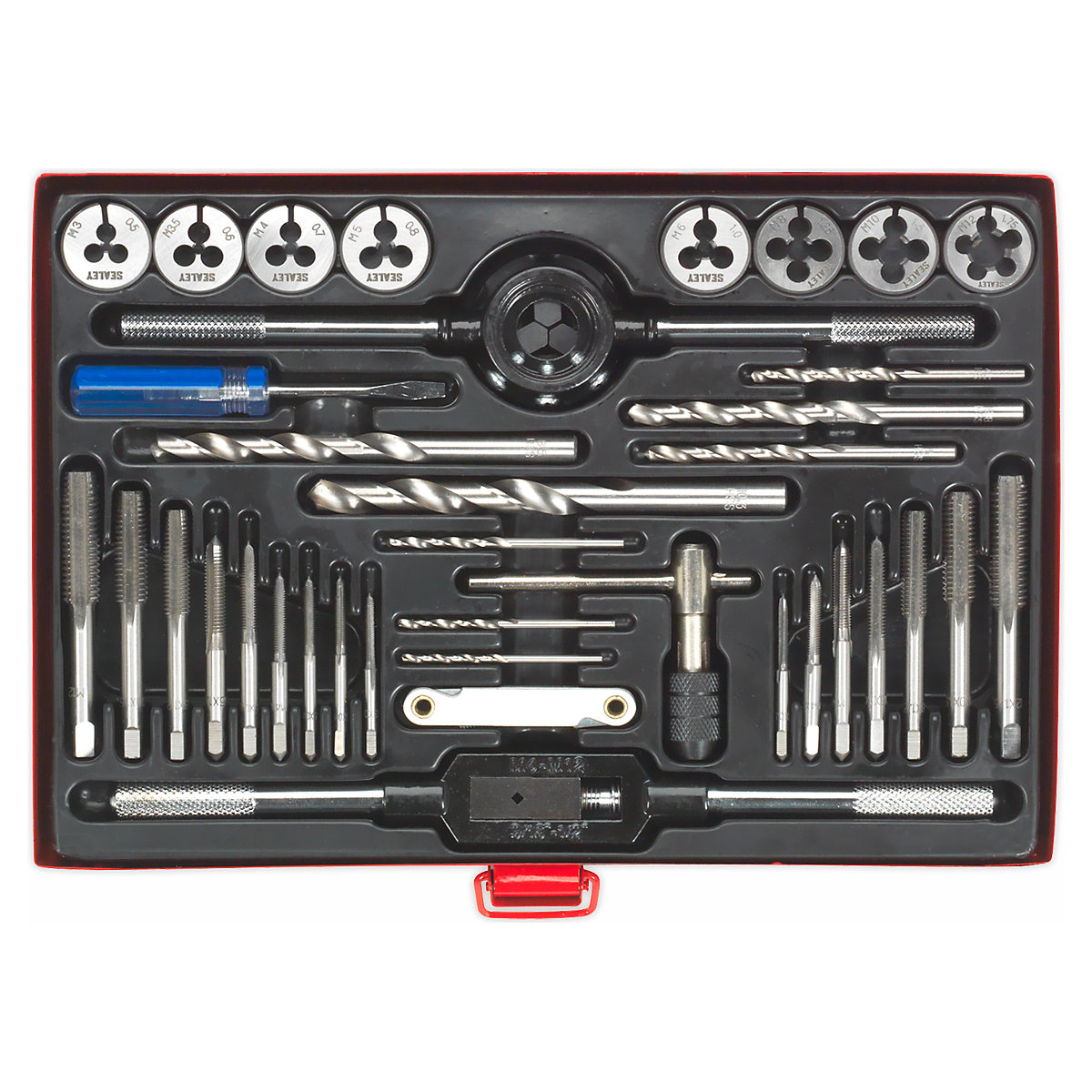 Sealey 37pc Metric Tap & Die Set | Split Dies (Product illustration 4)-3