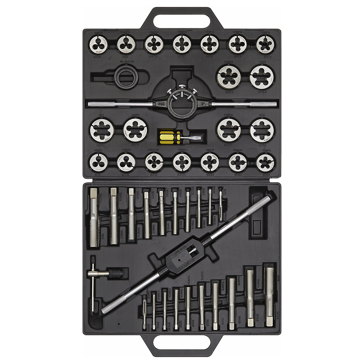 Sealey 45pc Imperial Tap & Die Set | Split Dies (Product illustration 2)-1