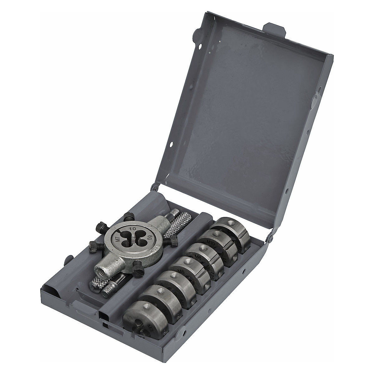 Sealey Metric Split Die Set | 9pc (Product illustration 3)-2