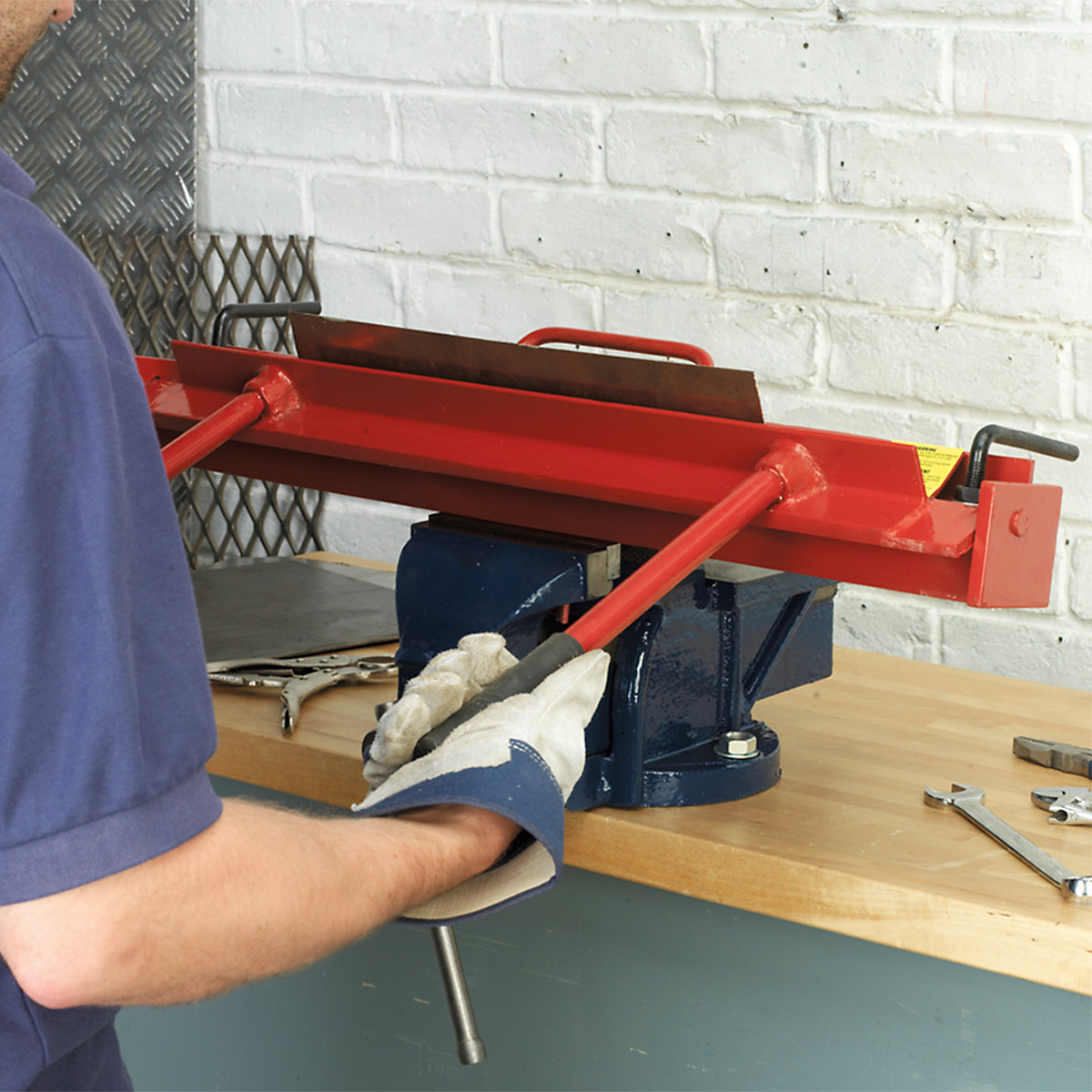 Sealey Vice Mounting Sheet Metal Folder | 600mm (Product illustration 3)-2