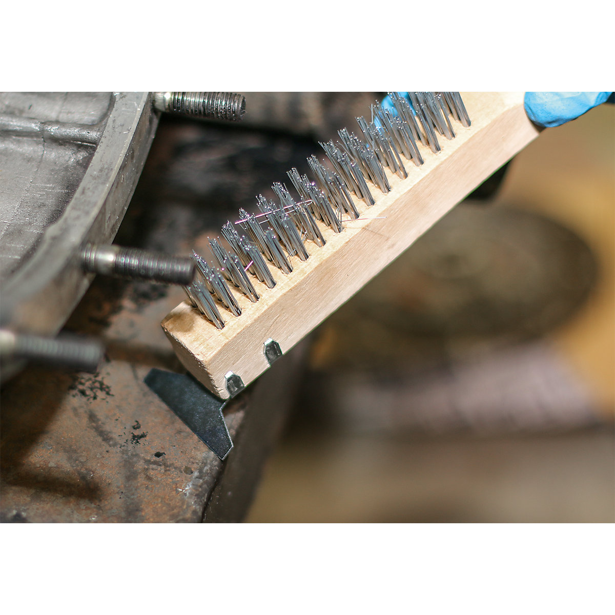Sealey Wire Brush with Steel Fill & Scraper | 260mm (Product illustration 2)-1