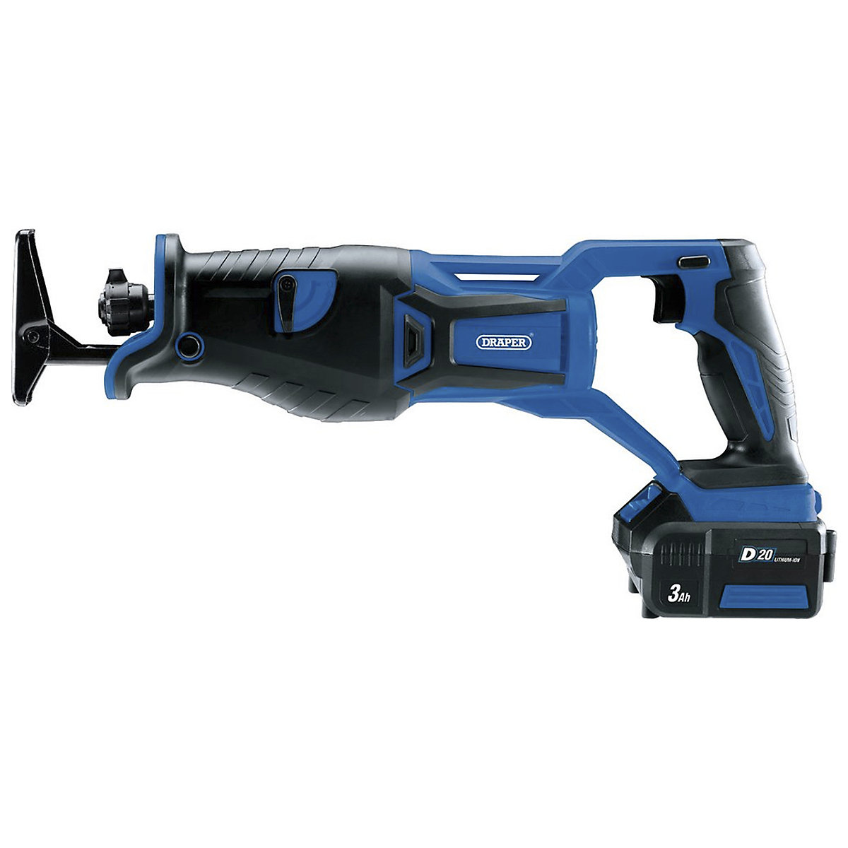 Draper D20 Series Brushless Reciprocating Saw with Battery & Charger (Product illustration 2)-1