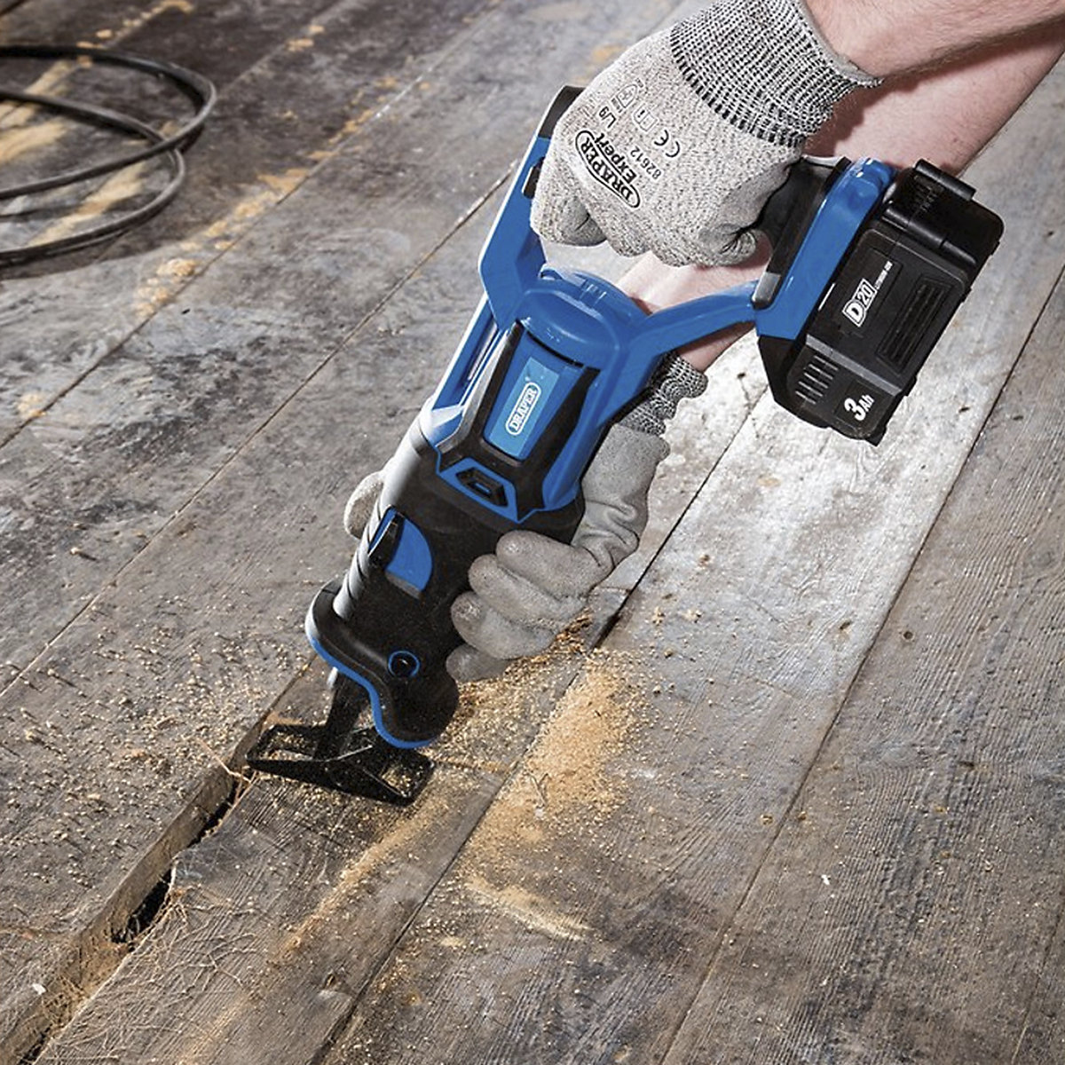 Draper D20 Series Brushless Reciprocating Saw with Battery & Charger (Product illustration 3)-2
