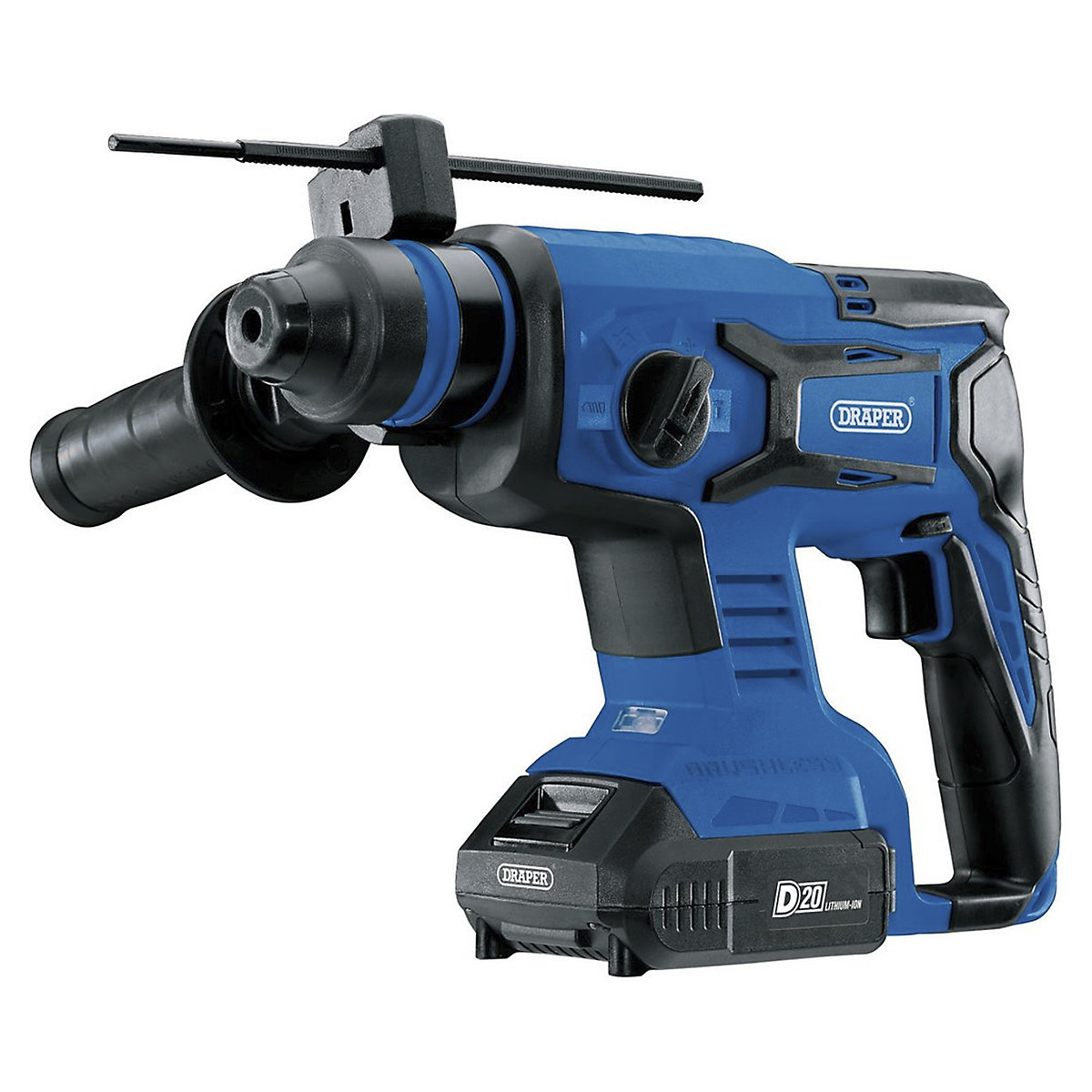Draper D20 Series Brushless SDS+ Rotary Hammer Drill with Batteries & Charger (Product illustration 2)-1