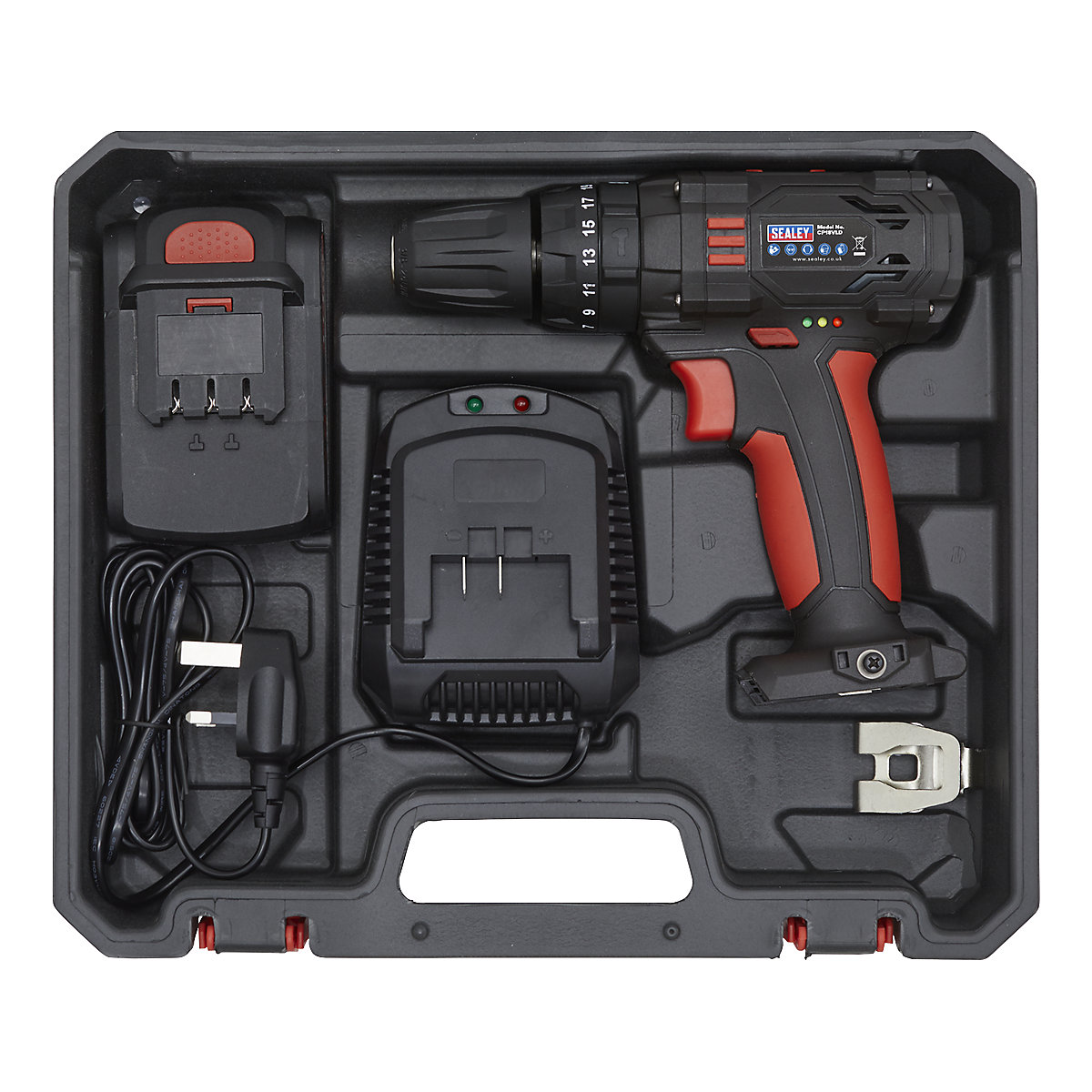 Sealey 10mm Cordless Combi Drill | 18V (Product illustration 3)-2