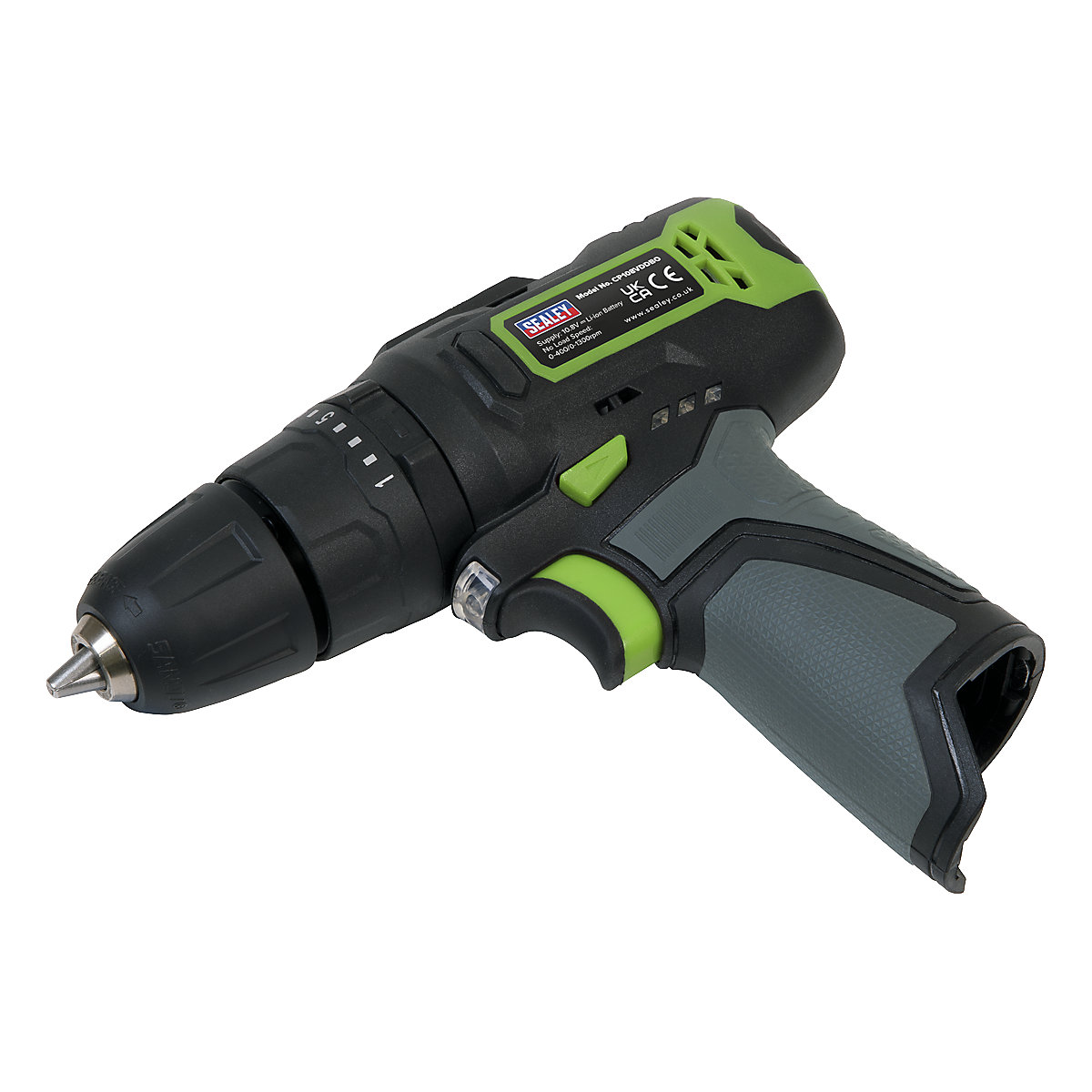 Sealey 10mm Cordless Combi Drill | SV10.8 Series (Product illustration 3)-2