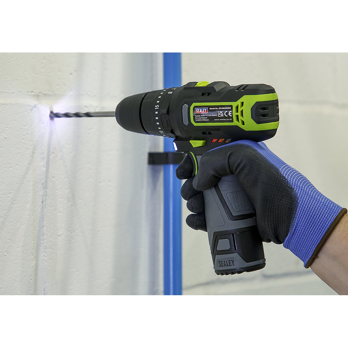 Sealey 10mm Cordless Combi Drill | SV10.8 Series (Product illustration 4)-3