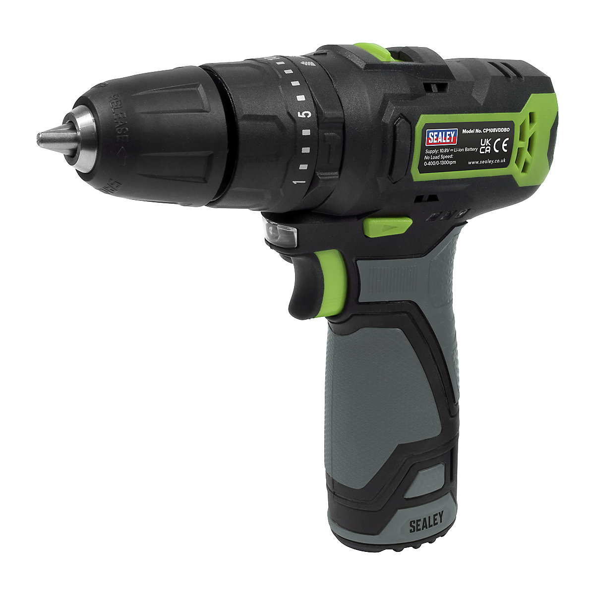 Sealey 10mm Cordless Combi Drill | SV10.8 Series (Product illustration 2)-1