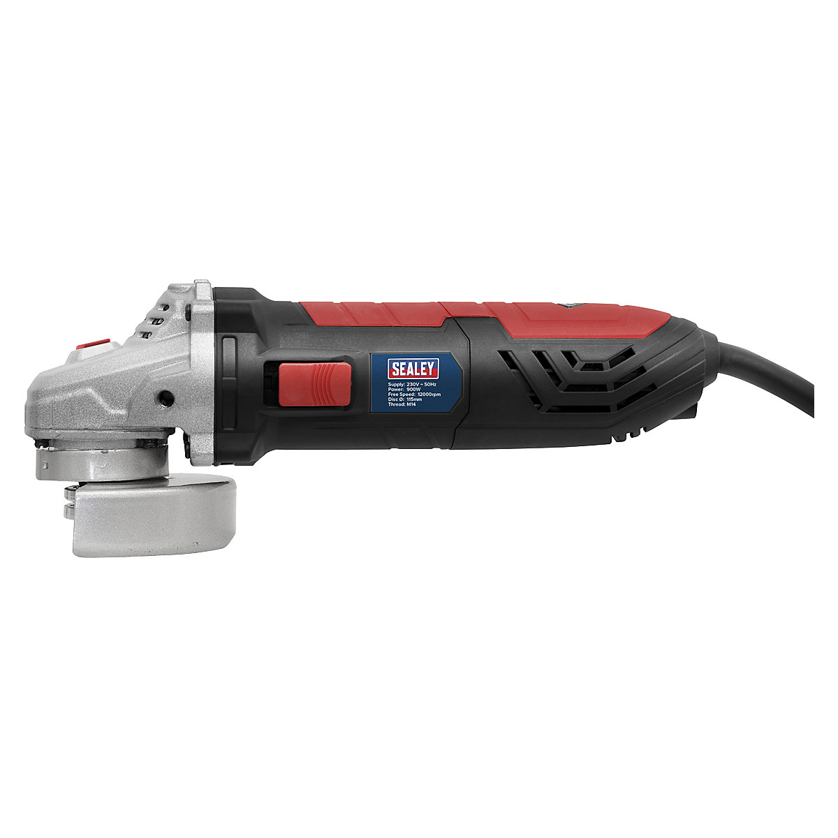 Sealey 115mm Angle Grinder | 900W/230V (Product illustration 2)-1