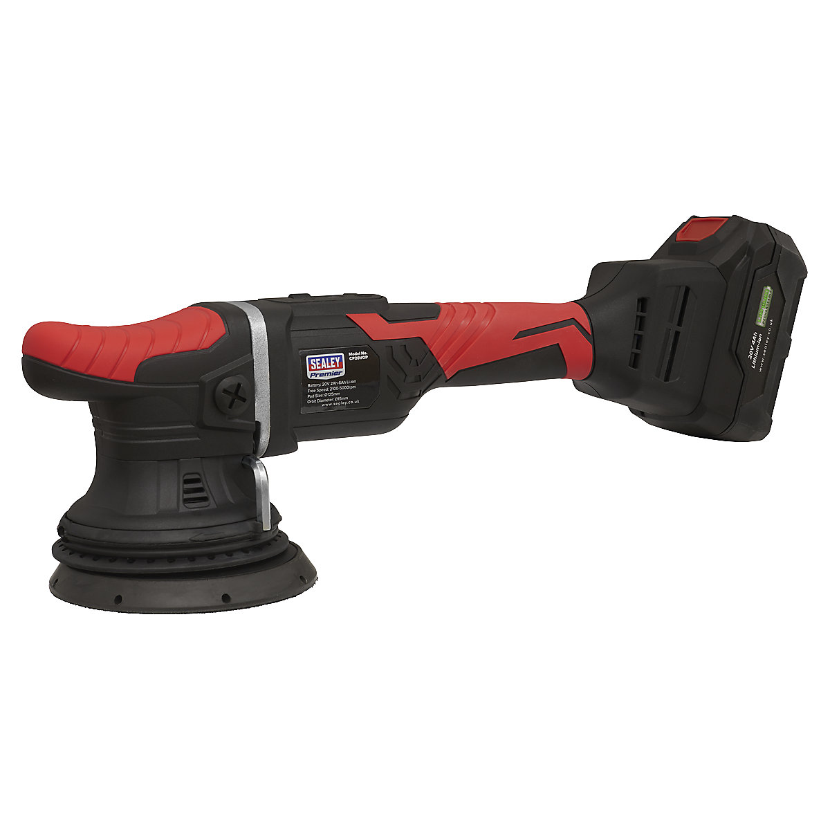 Sealey 125mm Cordless Orbital Polisher | SV20 Series (Product illustration 5)-4