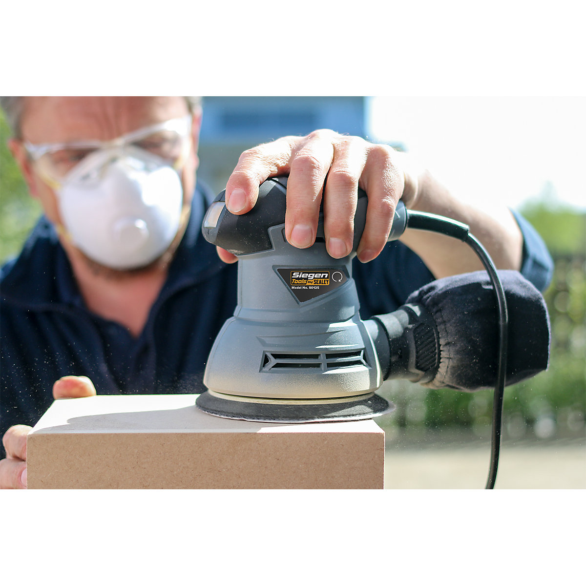 Sealey 125mm Dual Action Palm Sander | 240W/230V (Product illustration 4)-3