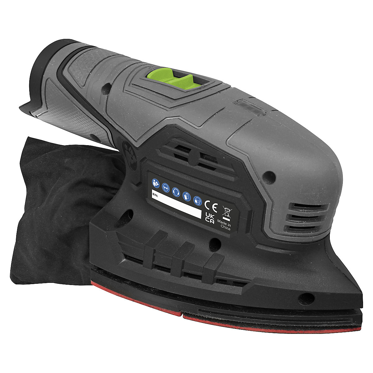 Sealey 150mm Cordless Detail Sander | SV10.8 Series (Product illustration 2)-1