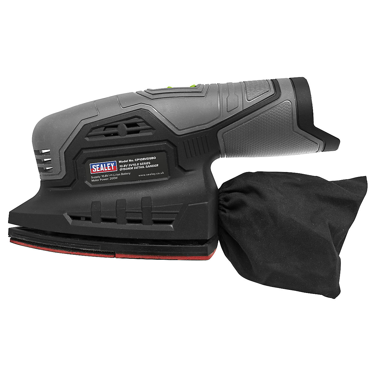 Sealey 150mm Cordless Detail Sander | SV10.8 Series (Product illustration 3)-2