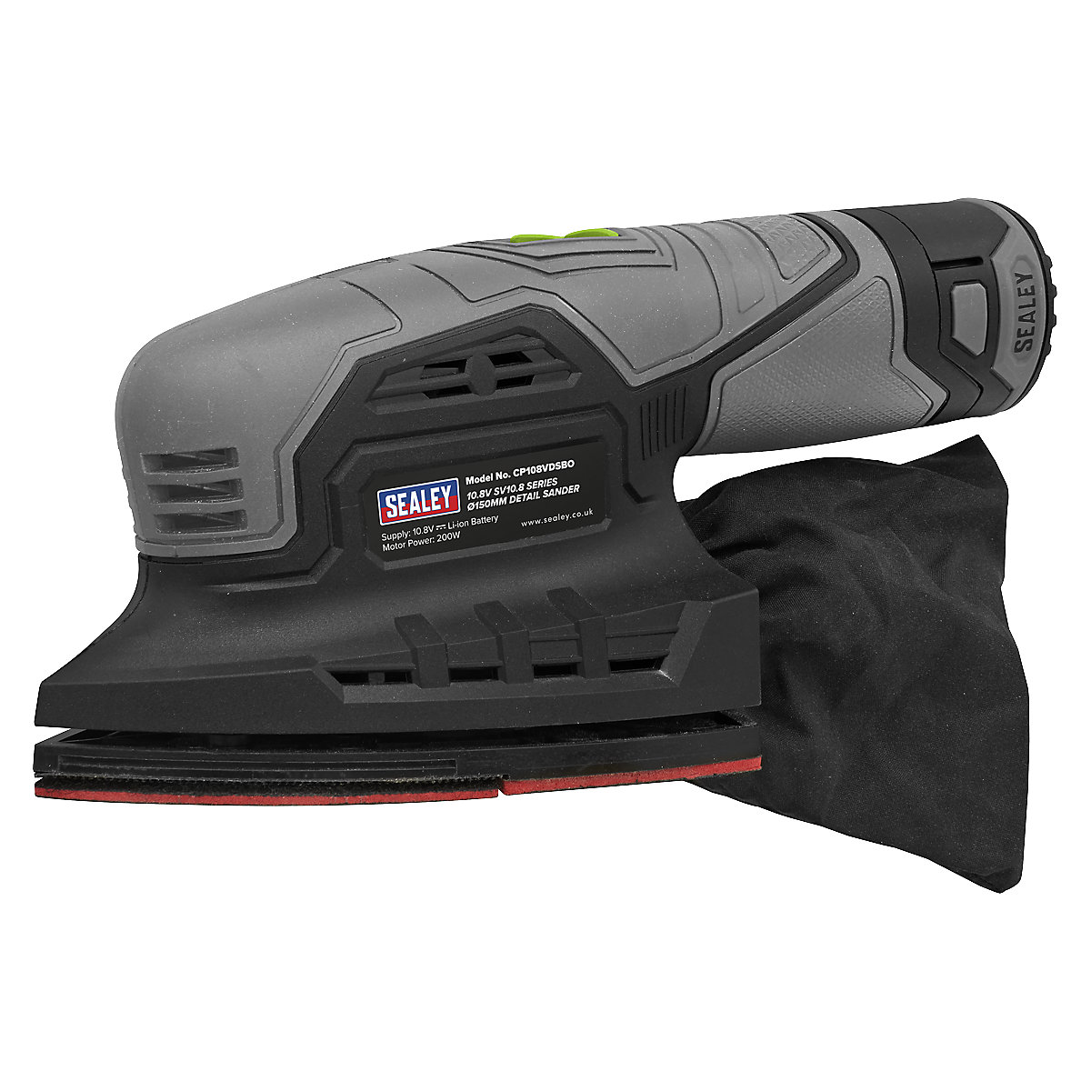 Sealey 150mm Cordless Detail Sander | SV10.8 Series, Sealey 150mm Cordless Detail Sander | SV10.8 Series, Sealey SV10.8 Series| 150mm Cordless Detail Sander | 10.8V | with 2Ah Battery & Charger-0
