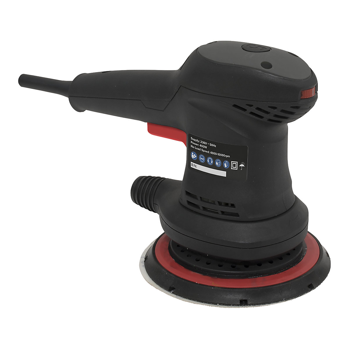 Sealey 150mm Random Orbital Electric Sander | 400W (Product illustration 2)-1