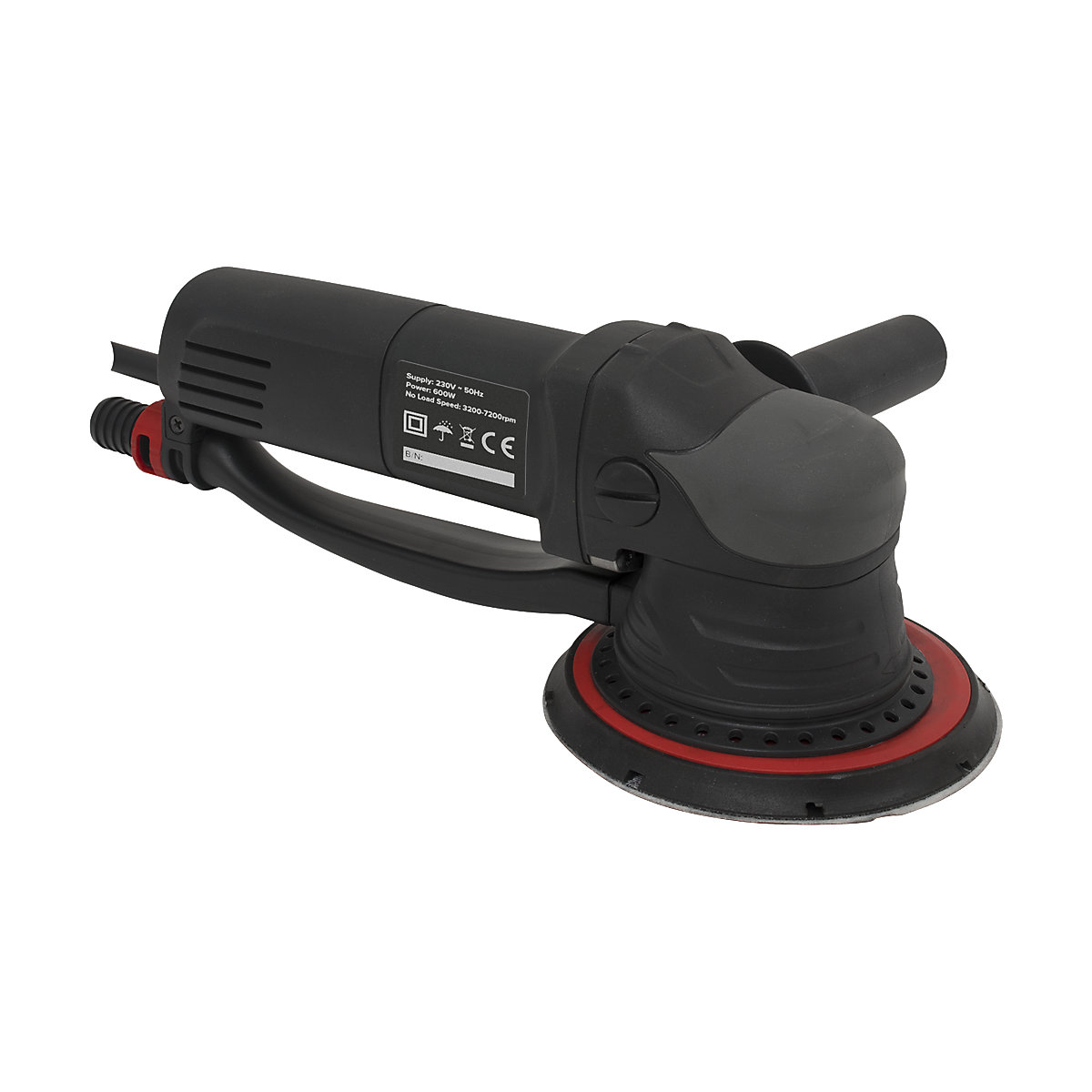 Sealey 150mm Random Orbital Electric Sander | 600W (Product illustration 2)-1
