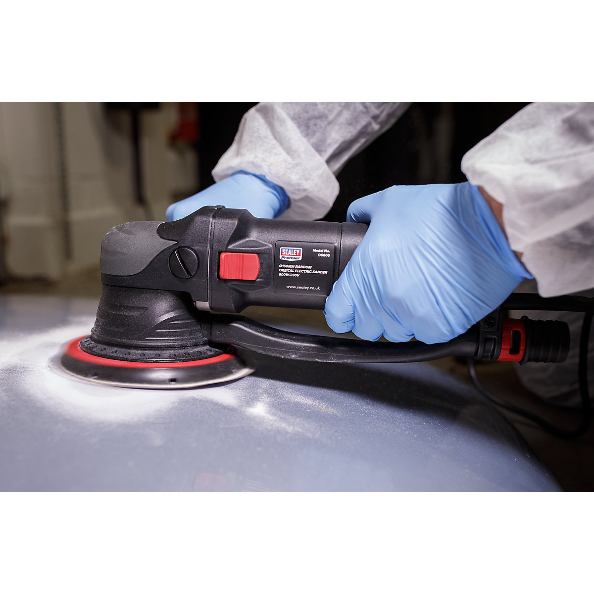 Sealey 150mm Random Orbital Electric Sander | 600W (Product illustration 4)-3