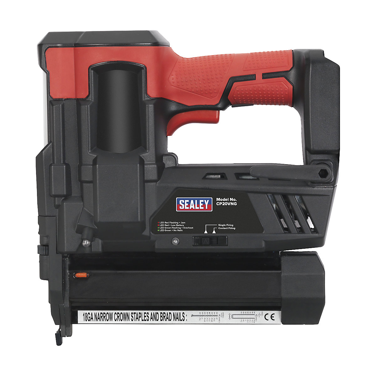 Sealey 18G Cordless Nail/Staple Gun | SV20 Series (Product illustration 3)-2