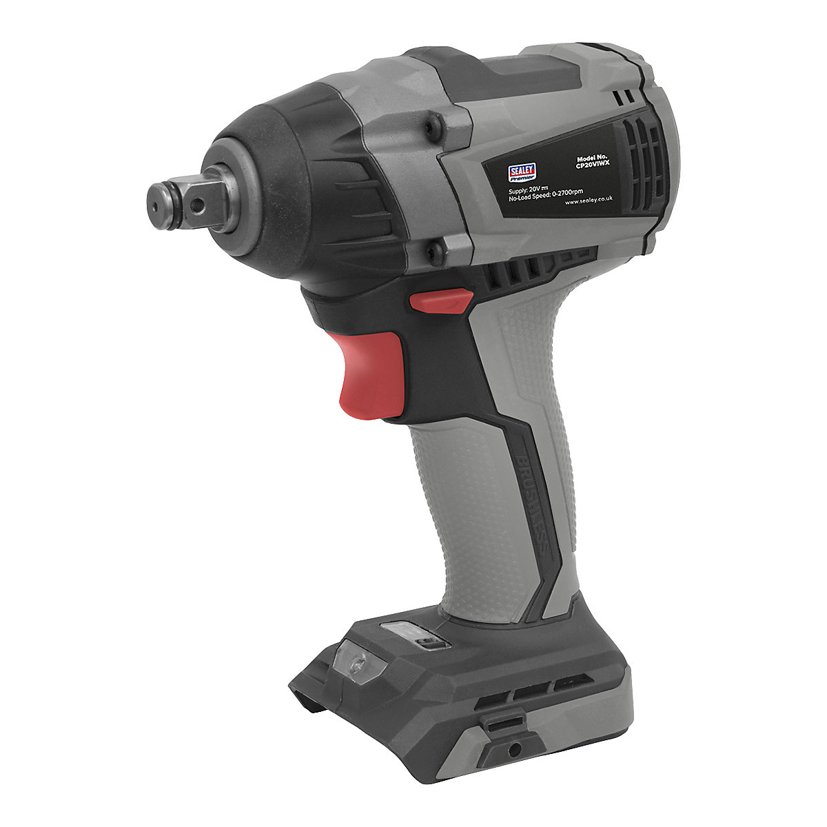 Sealey 1/2"Sq Drive Brushless Impact Wrench | 350Nm | SV20 Series, Sealey 1/2"Sq Drive Brushless Impact Wrench | 350Nm | SV20 Series, Sealey SV20 Series| Brushless Impact Wrench | 1/2"Sq Drive | 350Nm | 20V-0