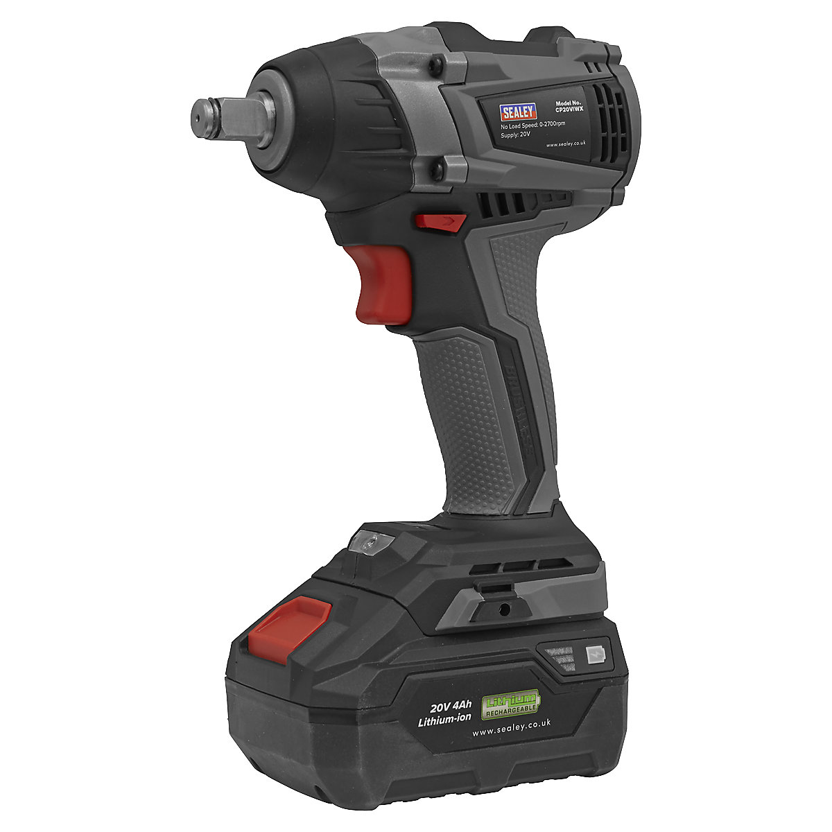 Sealey 1/2"Sq Drive Brushless Impact Wrench | 350Nm | SV20 Series (Product illustration 5)-4