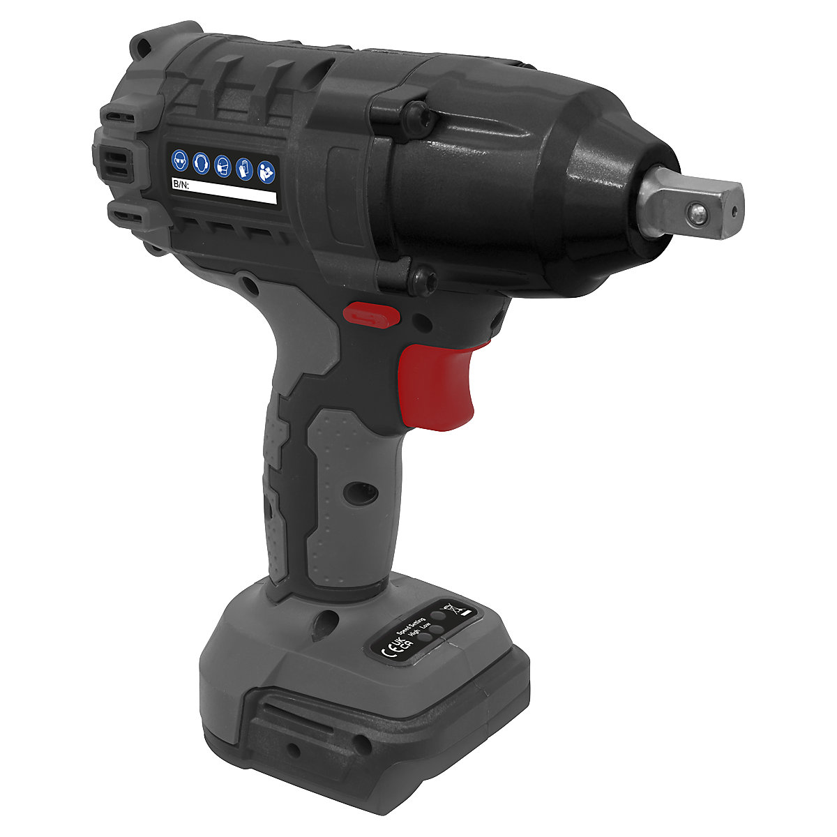 Sealey 1/2"Sq Drive Brushless Impact Wrench | 700Nm | SV20 Series (Product illustration 2)-1