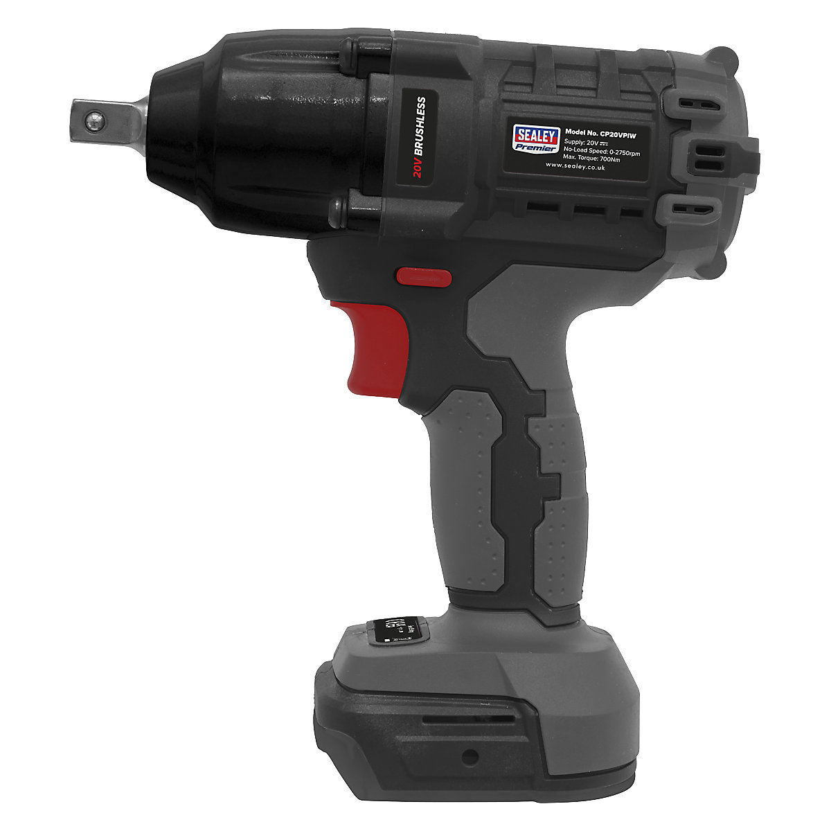 Sealey 1/2"Sq Drive Brushless Impact Wrench | 700Nm | SV20 Series (Product illustration 3)-2