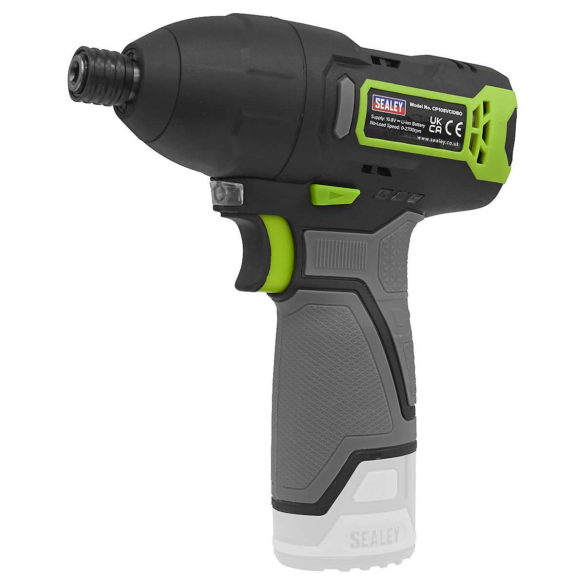 Sealey 1/4"Hex Drive Cordless Impact Driver | SV10.8 Series (Product illustration 4)-3
