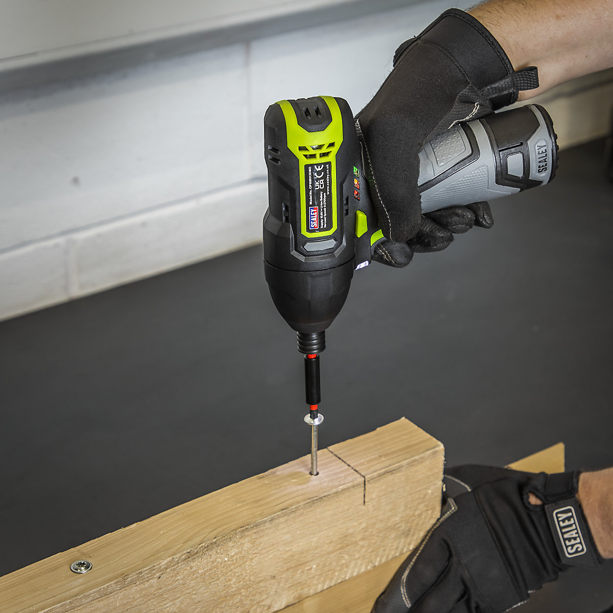 Sealey 1/4"Hex Drive Cordless Impact Driver | SV10.8 Series (Product illustration 5)-4