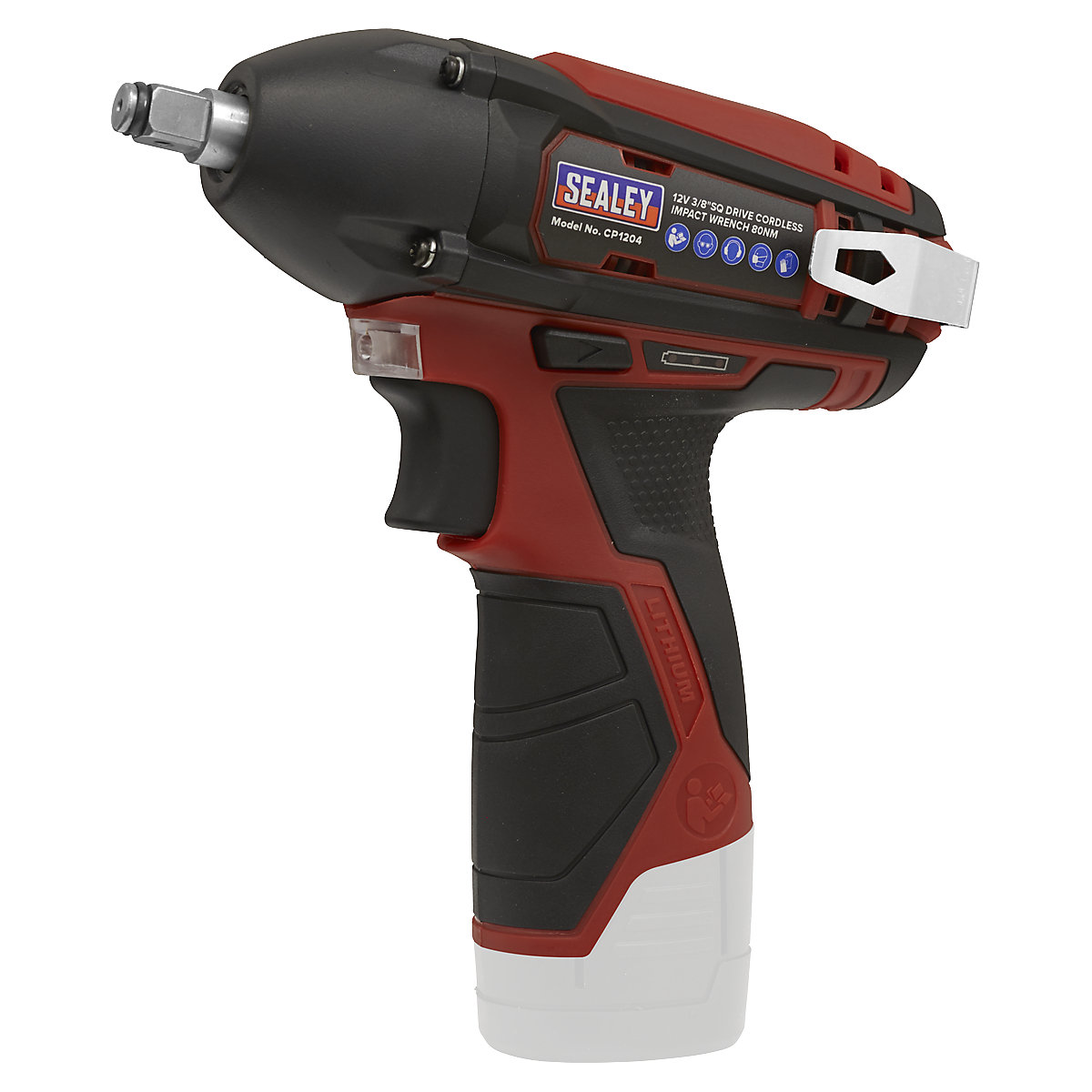Sealey 3/8"Sq Drive Cordless Impact Wrench | SV12 Series (Product illustration 4)-3
