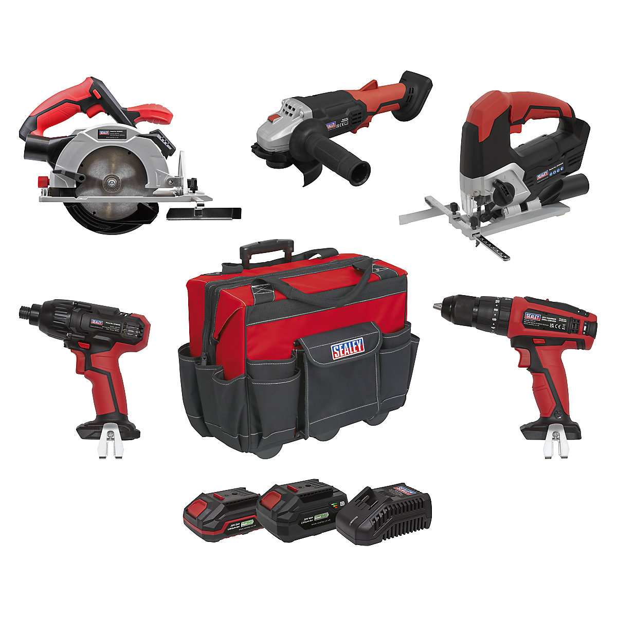 Sealey 5pc Cordless Tool Combo Kit | SV20 Series