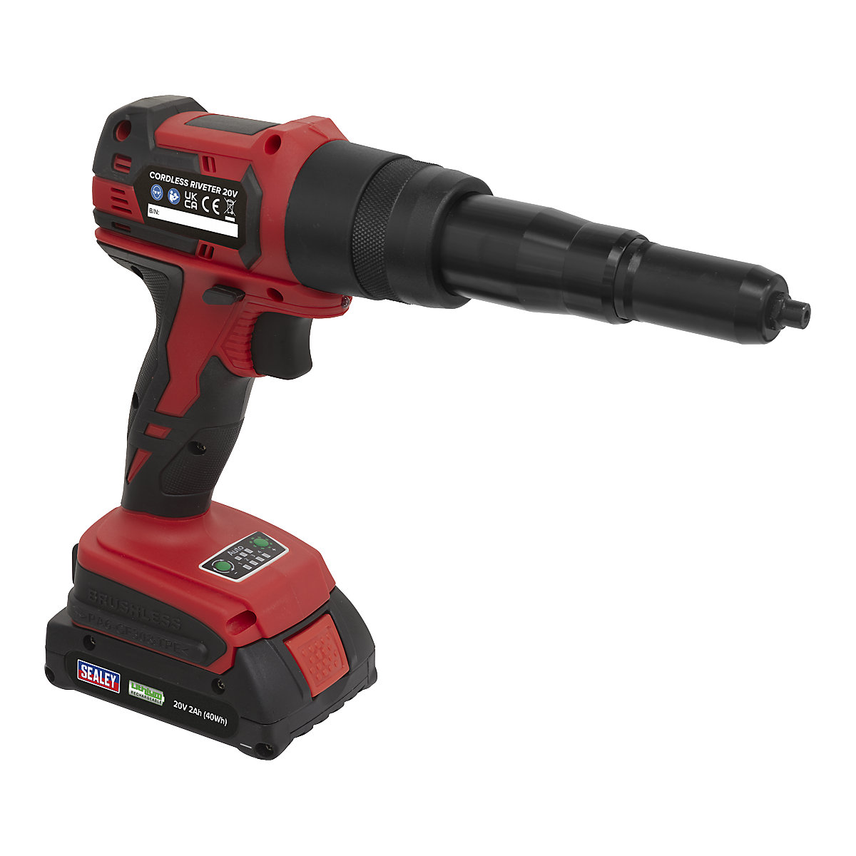 Sealey Cordless Riveter | 20V 2Ah Lithium-ion (Product illustration 2)-1