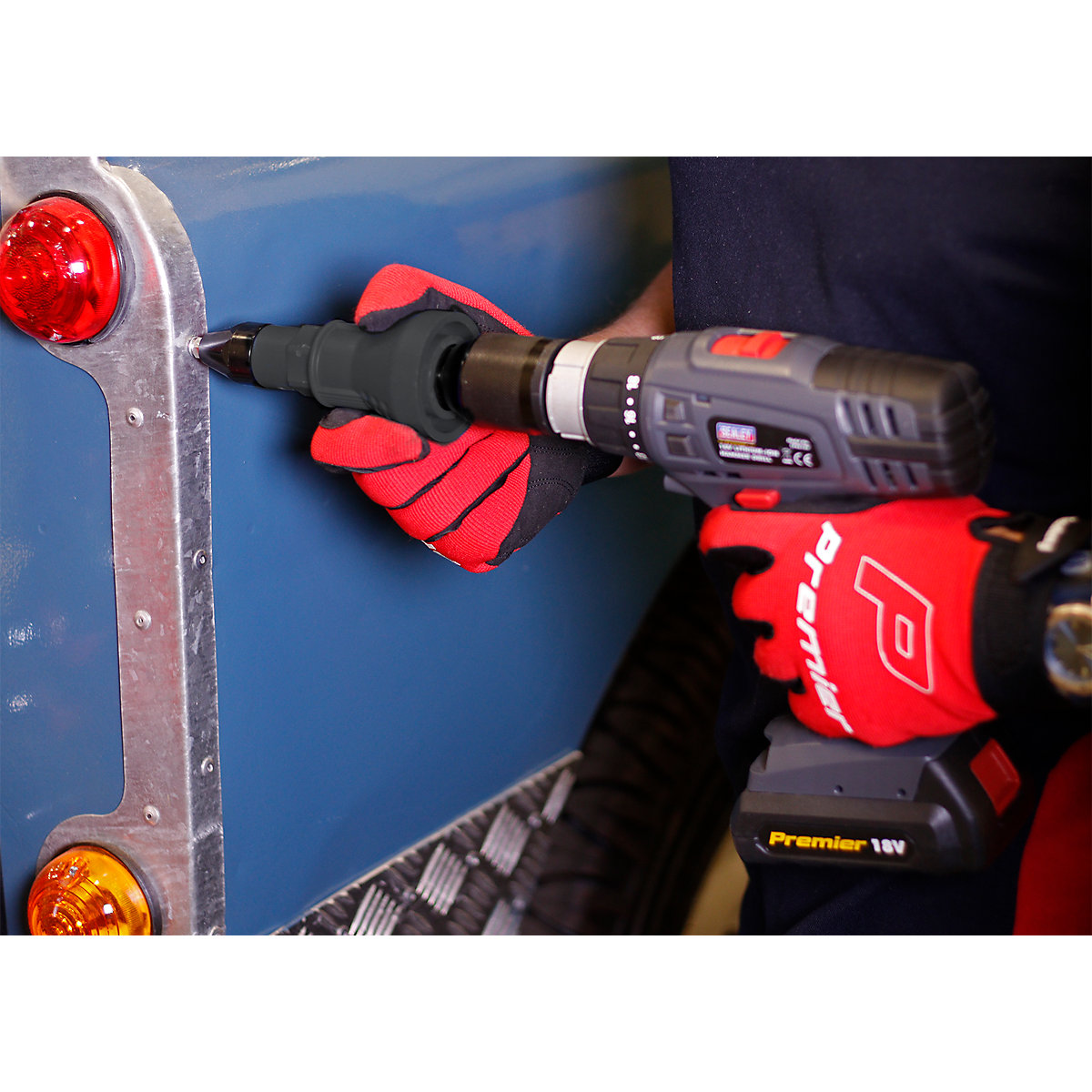 Sealey Drill Powered Riveter Adaptor (Product illustration 3)-2