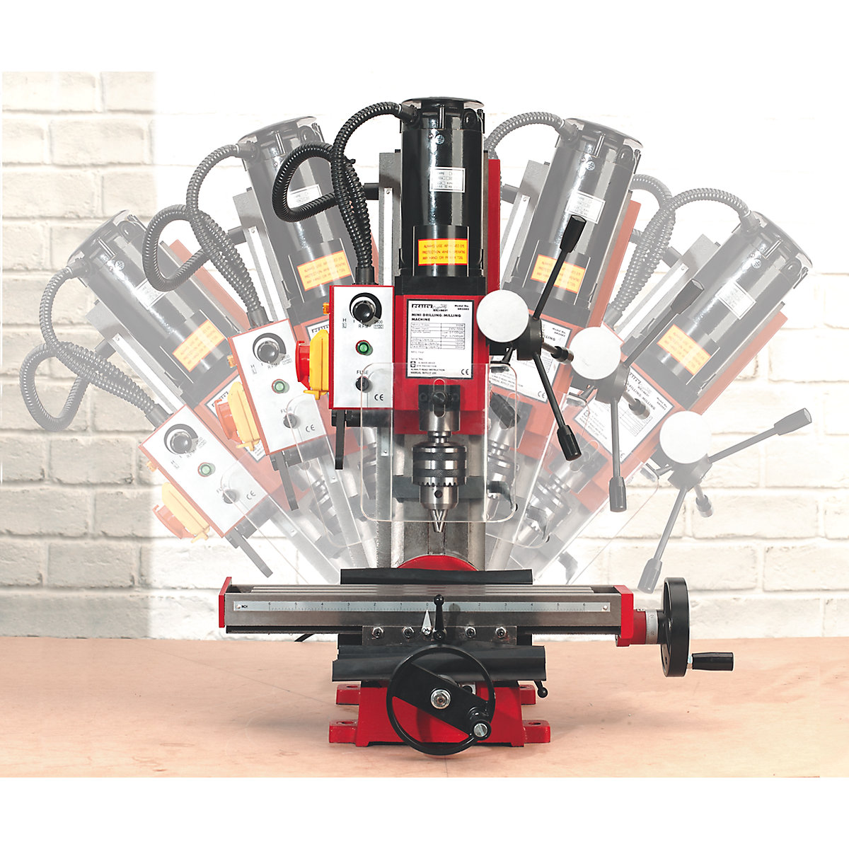Sealey Mini Drilling & Milling Machine (Product illustration 2)-1